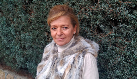 Ana Garrido, en una entrevista con Público.- JUAN CORELLANO Ana Garrido, en una entrevista con Público.- JUAN CORELLANO