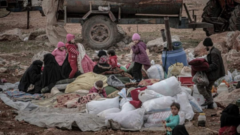 Muertos en los bombardeos de Idlib por Mohamed Saeed Muertos en los bombardeos de Idlib por Mohamed Saeed