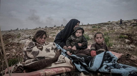 Los bombardeos de Idlib por Mohamed Saeed Los bombardeos de Idlib por Mohamed Saeed