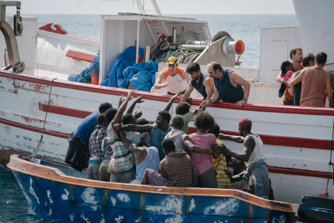 Fotograma del rescate en 'La Ley del Mar'. Foto: RTVE Fotograma del rescate en 'La Ley del Mar'. Foto: RTVE