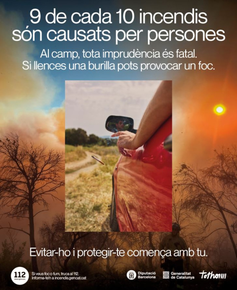 Imatge de la campanya contra incendis de la Generalitat de Catalunya