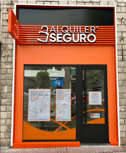Una oficina de Alquiler Seguro en Madrid.
