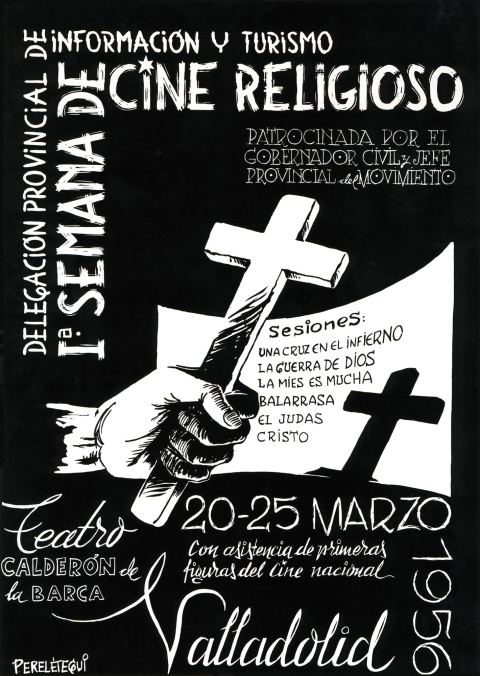 Cartel de 1956, obra de José Antonio Perelétegui.