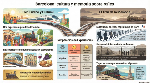 Barcelona: cultura y memoria sobre raíles