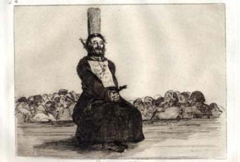 Goya. Dibujos. "Solo la voluntad me sobra"