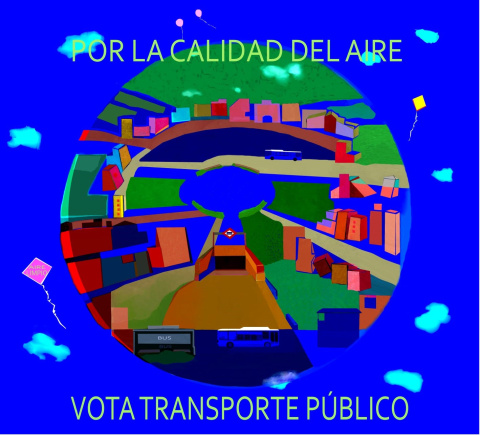 Ira Tierra. “Vota transporte Público”