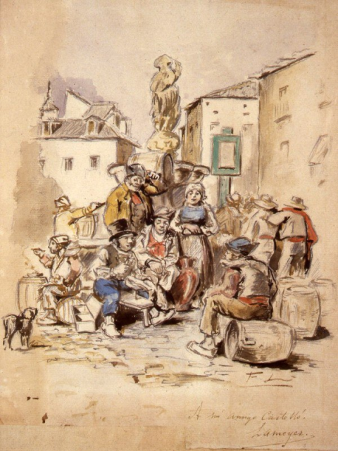 Las fuentes, imanes de sociabilidad plebeya (años 40 del siglo XIX).