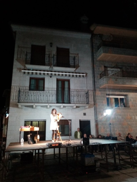 Vanesa Muela durante su actuación.
