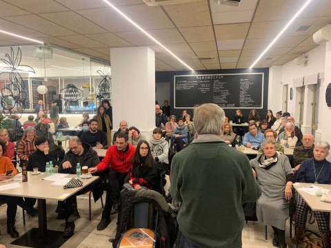 Lectura en Logroño. Foto de Enrique Cabezón.