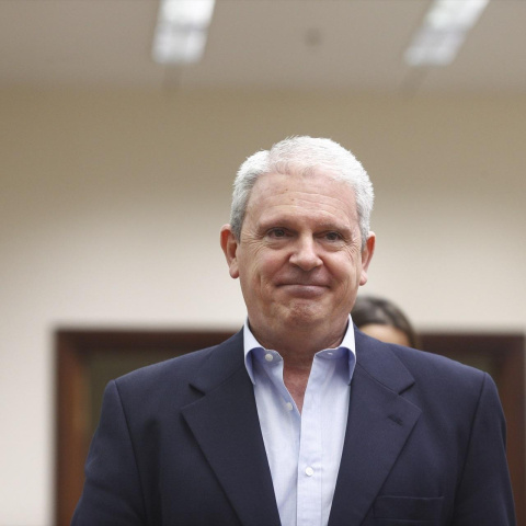 Pablo Crespo, número dos de la trama Gürtel, comparece en el Congreso de los Diputados.