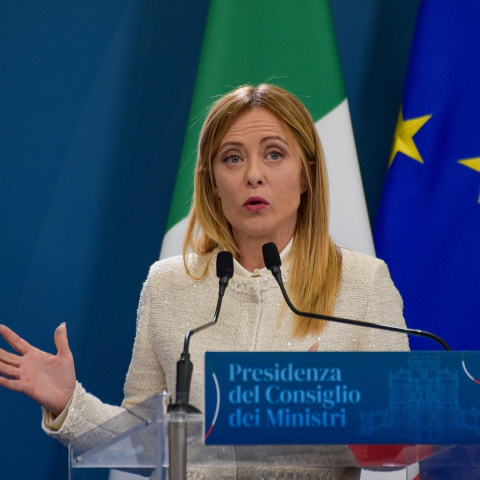La primera ministra italiama, Giorgia Meloni. La primera ministra italiama, Giorgia Meloni.