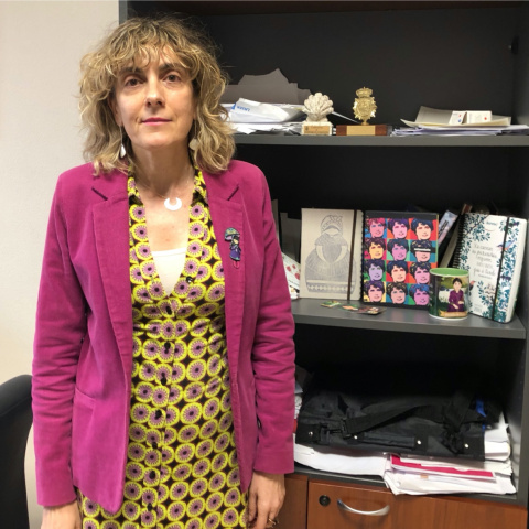 Ana López-Suevos, en su despacho del Juzgado de Instrucción Número 1 de Santiago. Ana López-Suevos, en su despacho del Juzgado de Instrucción Número 1 de Santiago.