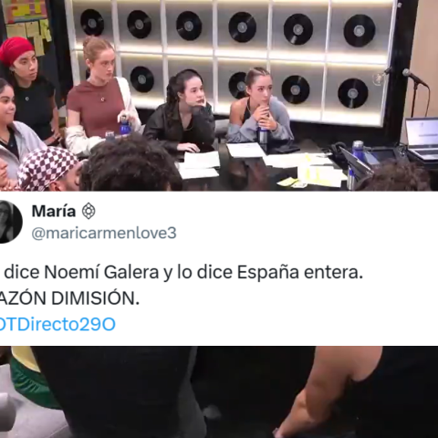Noemí Galera en la academia de Operación Triunfo.