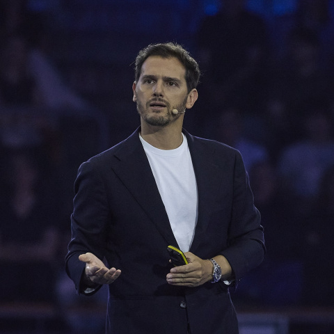 Albert Rivera en el Palacio de Vistalegre en Madrid.