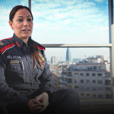 Sergenta Andrea Garcia, cap de la Unitat Central d'Atenció i Seguiment a Víctimes de Mossos d'Esquadra.