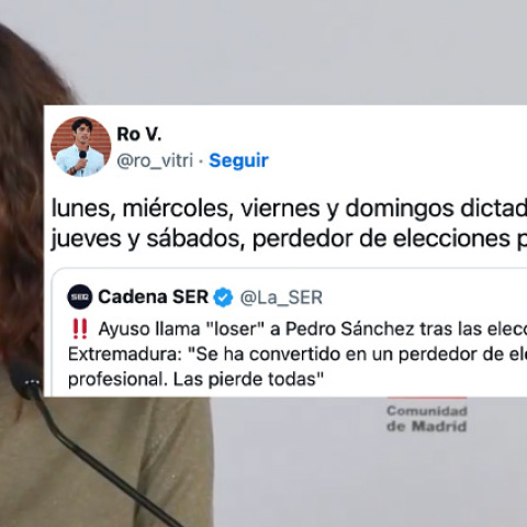 Reacciones a las palabras de Ayuso tras las elecciones de Extremadura.