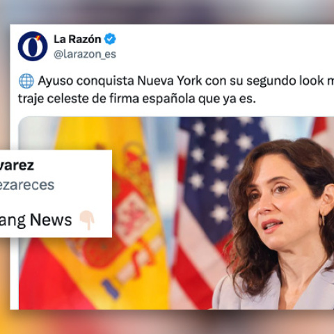 Críticas al artículo de 'La Razón' sobre Isabel Díaz Ayuso.