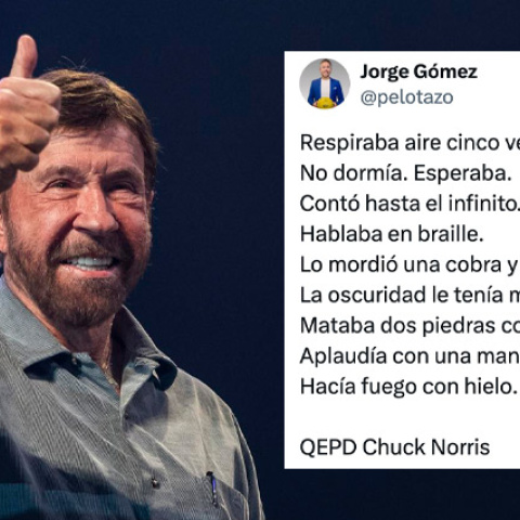 Chistes y homenajes tras la muerte de Chuck Norris.