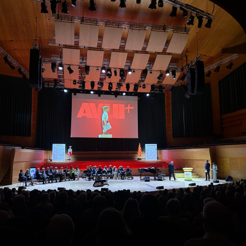 Acte d'homenatge del 50è aniversari del diari 'Avui'.