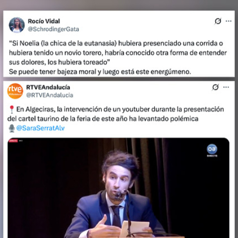 Críticas al discurso de un youtuber ultra sobre la eutanasia de Noelia Castillo.