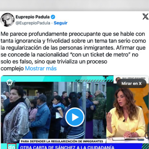 Críticas a las palabras de Mariló Montero en Telemadrid.