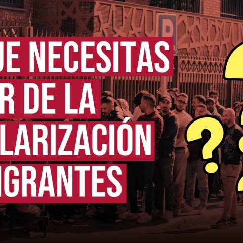 Cartela de la regularización extraordinaria de migrantes