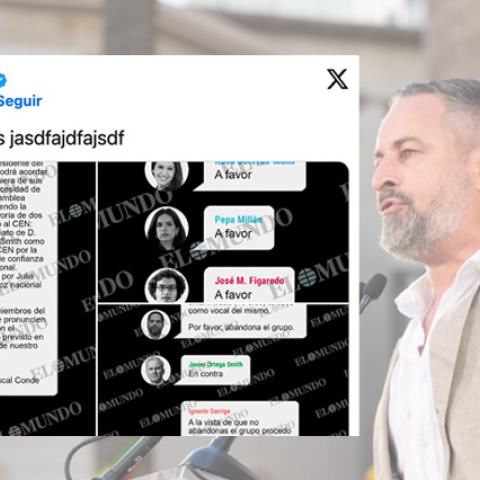 Abascal, el pasado día 25 en un acto en Almería.