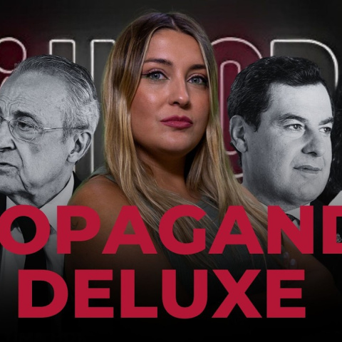 PROPAGANDA DELUXE - HECD, con Marina Lobo - De Florentino a Nacho Abad, de Ayuso a Juanma Moreno Como cada jueves en Público, HECD, con Marina Lobo, llega hoy con un programa titulado “Propaganda Deluxe” para desmontar tres espectáculos distintos con el mismo decorado de fondo: poder, propaganda y mucha cara dura. Florentino Pérez convirtiendo una rueda de prensa en una misa del señoro institucional, con aroma a palco, puro caro y machismo de casino de 1963; Ayuso volviendo de México cargada de bulos, colonialismo de saldo y masaje mediático de Nacho Abad, que ante una presidenta soltando barbaridades decidió preguntarle si estaba más delgada; y Moreno Bonilla cantando en campaña mientras Andalucía acumula listas de espera, dependencia abandonada, pobreza y una sanidad pública que no necesita estribillos, sino recursos. Tres temas, una misma melodía: llegó la propaganda.
Hace 18 años nacimos con un compromiso: hacer un periodismo útil para la sociedad. Solo podemos continuar con esta labor si contamos con el apoyo de personas como tú.
Únete a la comunidad de Público. 18 años no son nada… cuando nos queda tanto por contar. Periodismo incómodo para tiempos difíciles. http://bit.ly/3VylhmD
Periodismo, investigación y compromiso para construir un mundo más igualitario.
¡Suscríbete ya a nuestro canal!: https://bit.ly/2U8nM0q
Visita: https://www.publico.es
Síguenos en Facebook: https://www.facebook.com/diario.publico/
Síguenos en Twitter: https://twitter.com/publico_es
Síguenos en Instagram: https://www.instagram.com/publico.es
Síguenos en TikTok: https://www.tiktok.com/@publico_es
Síguenos en Bluesky: https://bsky.app/profile/publico.es