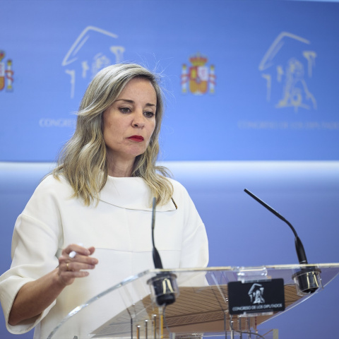 Verónica Martínez Barbero La portavoz de Sumar en el Congreso, Verónica Martínez Barbero.
