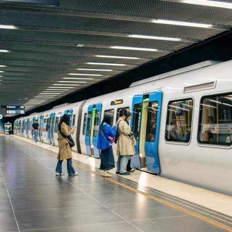 Viajando en metro