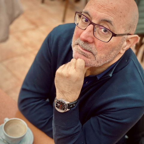El filósofo Antón Baamonde, autor del ensayo Agora non é antes.