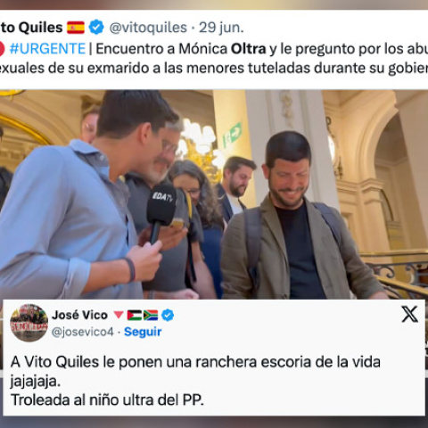Reacciones al vídeo del agitador ultra Vito Quiles. Reacciones al vídeo del agitador ultra Vito Quiles.