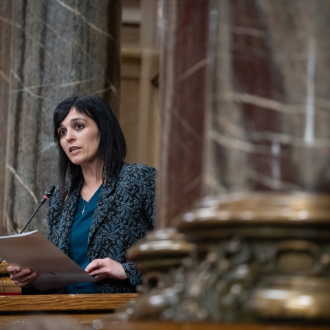 La líder de Aliança Catalana y alcaldesa de Ripoll, Sílvia Orriols.