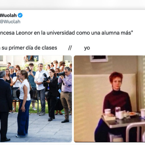 Reacciones a las palabras de algunos medios sobre el primer día de clase de Leonor de Borbón.