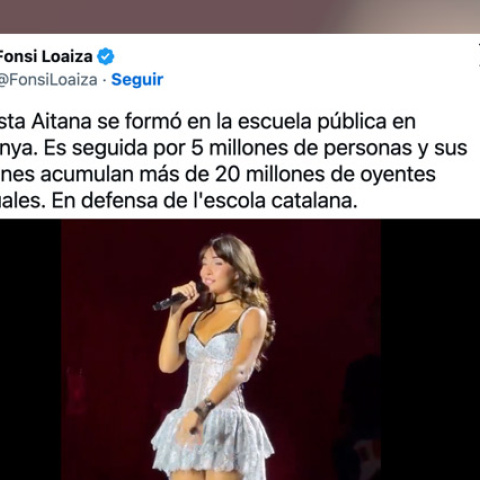 Reacciones a las palabras de Aitana sobre el catalán.