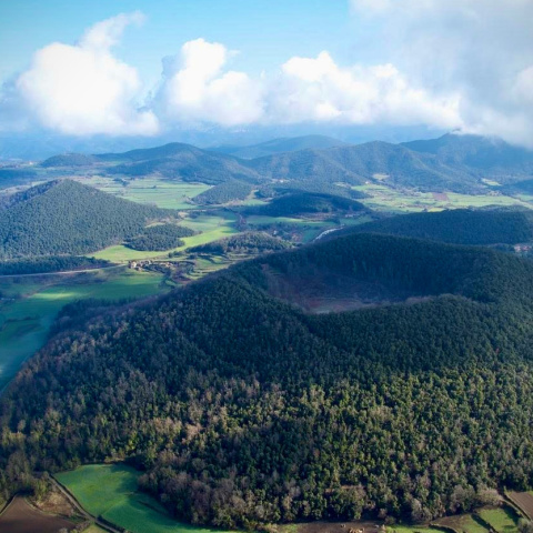 El volcà Croscat i Santa Margarida de la Garrotxa