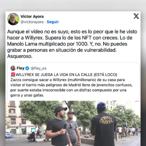 Críticas al vídeo de 'Zazza el italiano' y Willyrex.