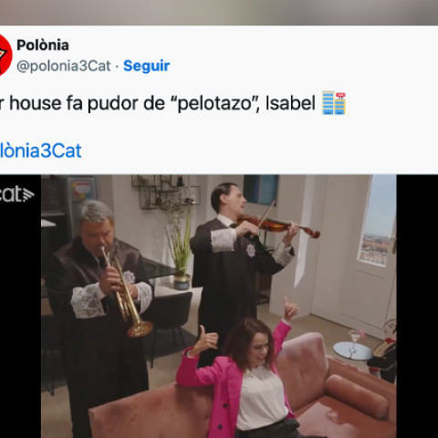 El vídeo de 'Polònia' sobre el ático del Gobierno de Ayuso.