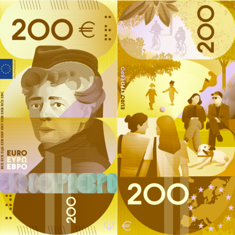 200 euros Propuesta diseño de billete G.