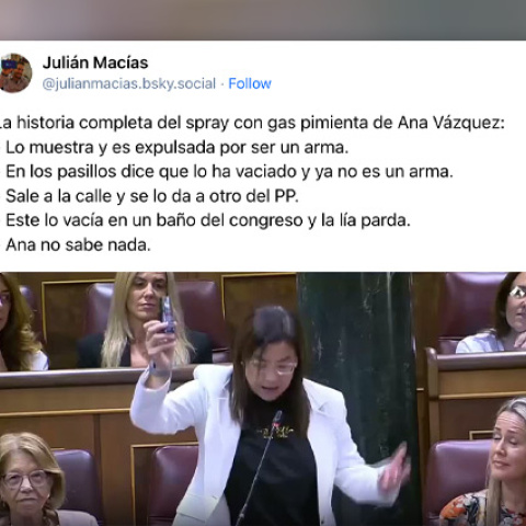 Reacciones a la liada del PP con el gas pimienta.