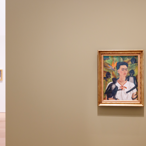 Imagen de la obra de Frida Kahlo "Autorretrato con monos"