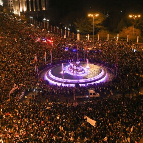 Manifestación de la huelga feminista en MadridFecha: 08/03/2019.Foto de archivoFirma: Ricardo Rubio / Europa Press