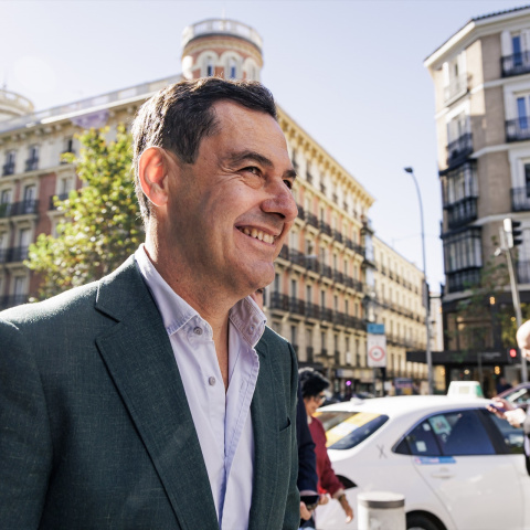 El presidente de la Junta de Andalucía, Juan Manuel Moreno Bonilla.