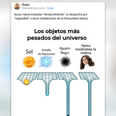 Reacciones a la noticia sobre el traslado del despacho de Isabel Díaz Ayuso.