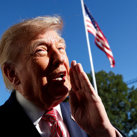 El presidente estadounidense Donald Trump en la Casa Blanca el 19 de octubre de 2026.