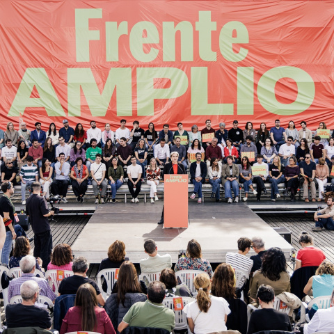 Una imagen de archivo de un acto de Frente Amplio.