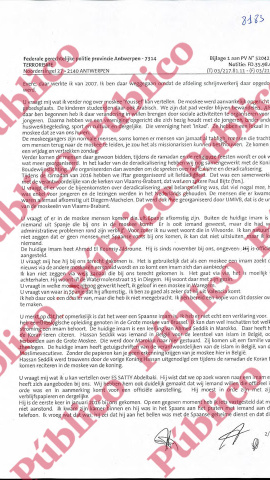 Folio 8.183 del sumario sobre los atentados de Las Ramblas y Cambrils cometidos el 17-A de 2017. Folio 8.183 del sumario sobre los atentados de Las Ramblas y Cambrils cometidos el 17-A de 2017.