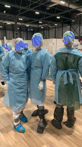 Trabajadoras del Ifema. / Comisiones Obreras