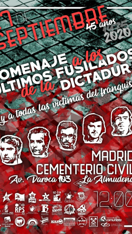 45 años de los últimos fusilamientos del franquismo, uno de los últimos coletazos más duros del régimen