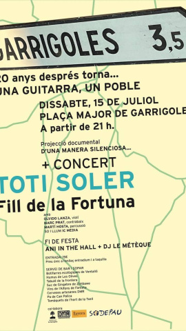 El cartell del 'Garrigoles 3,5' d'aquesta nova edició. El cartell del 'Garrigoles 3,5' d'aquesta nova edició.